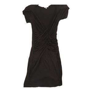 Womens black ruched wrap dress. Size medium. Worn once.